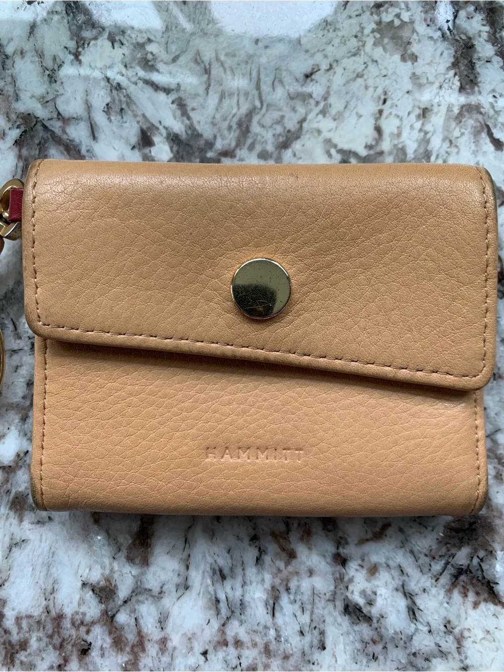 HAMMITT wallet card holder keychain AMAZING LEATHER MSRP $145